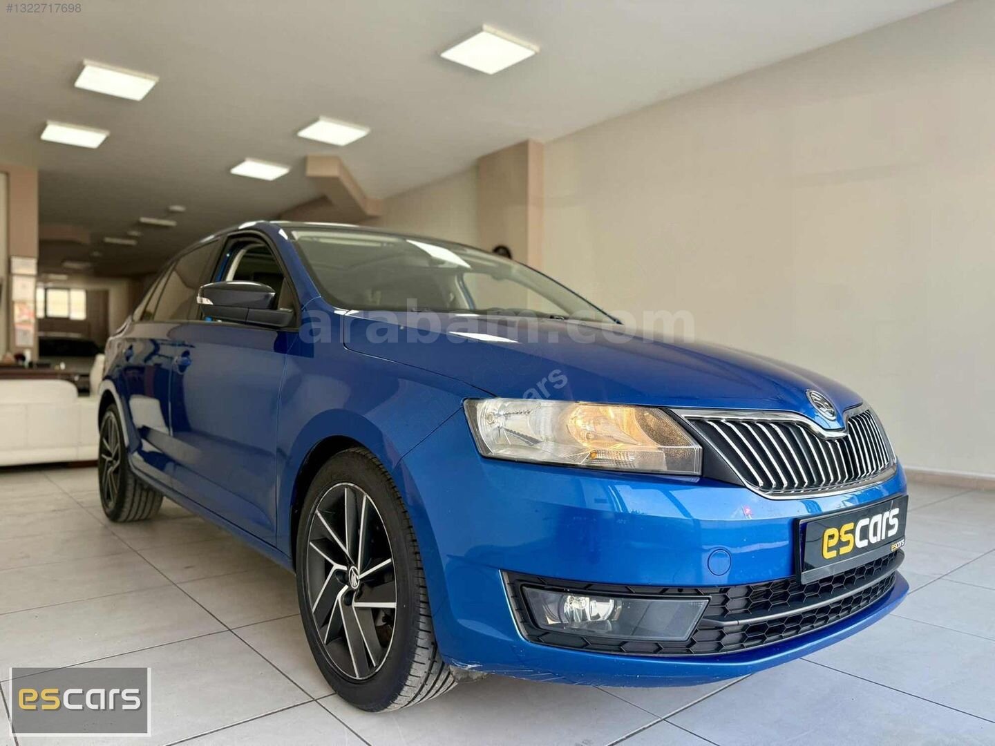 Galeriden Skoda Rapid 1.4 TDI GreenTec Spaceback Style 2017 Model Bursa 135.000 km Mavi 7