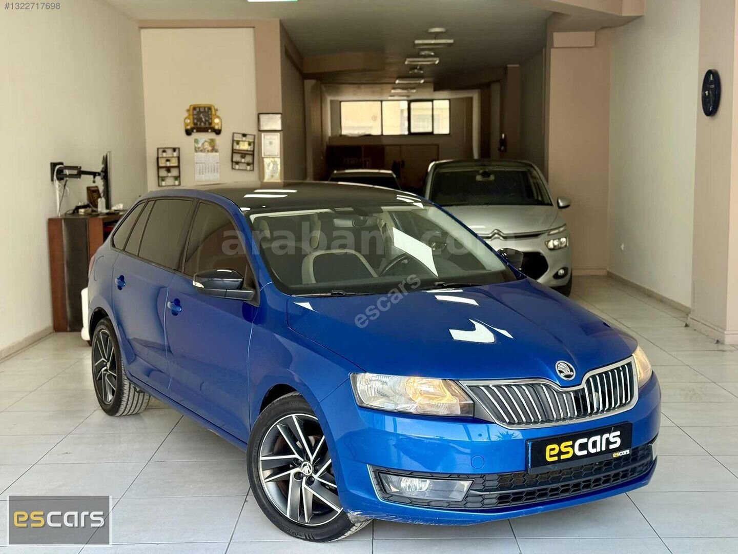Galeriden Skoda Rapid 1.4 TDI GreenTec Spaceback Style 2017 Model Bursa 135.000 km Mavi 4