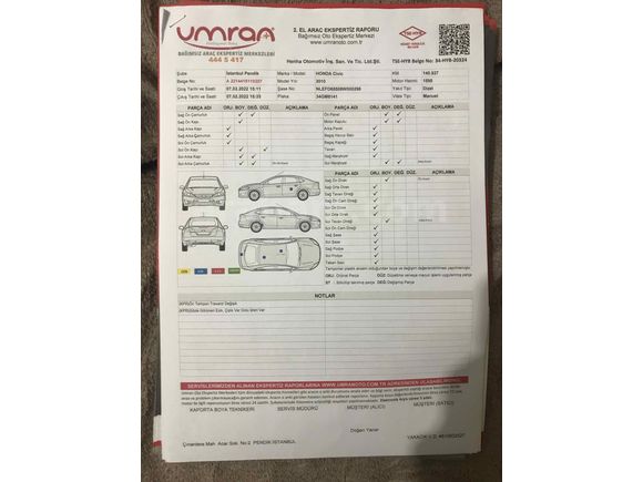 Sahibinden Honda Civic 1.6i VTEC Dream 2010 Model 