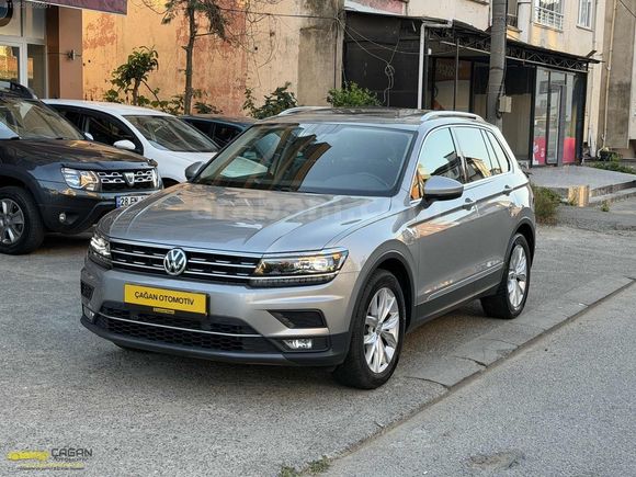 ÇAĞAN'DAN 2017 TİGUAN HİGLİNE 75.000KM CAM TAVN HATASIZ 0.68 KRE