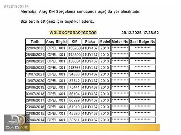 DADAŞ'DAN 2010 CİTY PLUS 155.000 KM 1.3 CDTİ ÇİFT SÜRGÜ ÇEKİ DMR