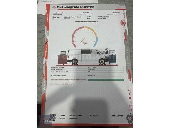 K.KART 12 TAKSİT 2012 RENAULT TRAFİC 5+1 DEĞİŞENSİZ 369.000 KM