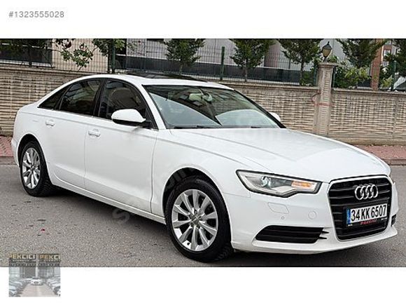 PekciciPLAZA|2014 AUDİ A6 177 HP İÇİ BEJ -VAKUM-SUNROOF-BEYAZ-
