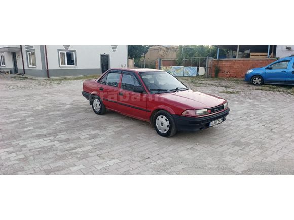 Sahibinden Toyota Corolla 1.6 XL 1991 Model  417.000 km Kırmızı
