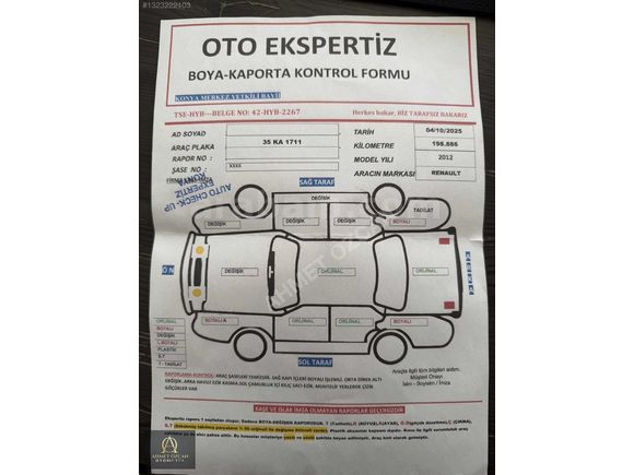 AHMET ÖZCAN'DAN 2012 MEGANE 3 OTOMATİK 210000 KM