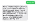 Sahibinden Renault Megane 1.5 dCi Touch 2016 Model