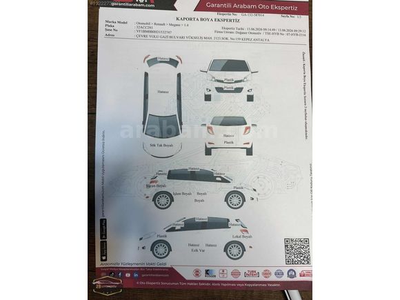 2B OTOMOTİV DEN DEĞİŞENSİZ RENAULT MEGAN 2