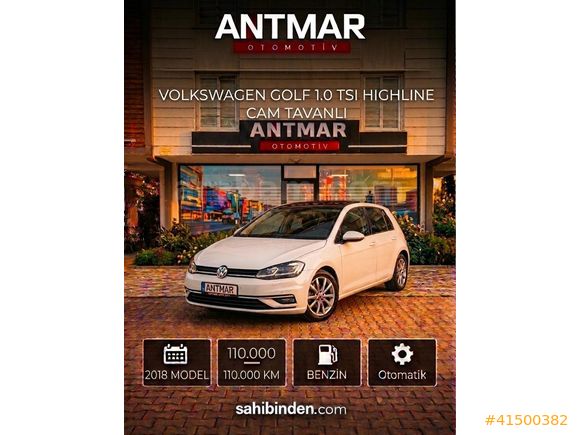 ANTMAR DAN HATASIZ CAM TAVANLI 1.0 TSİ HİGHLİNE GOLF