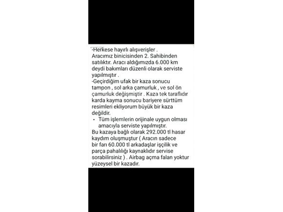 Servis bakımlı ve garantili