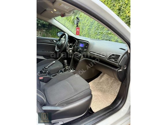 GÖL AUTO'DAN 2019 MODEL 1.6 MEGANE HATASIZ KAR BEYAZ BAKIMLI