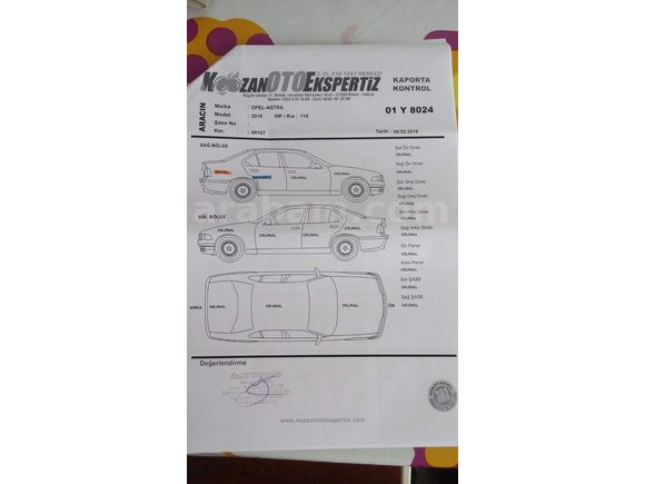 Sahibinden Opel Astra 1.6 Editions 2015 Model Adana