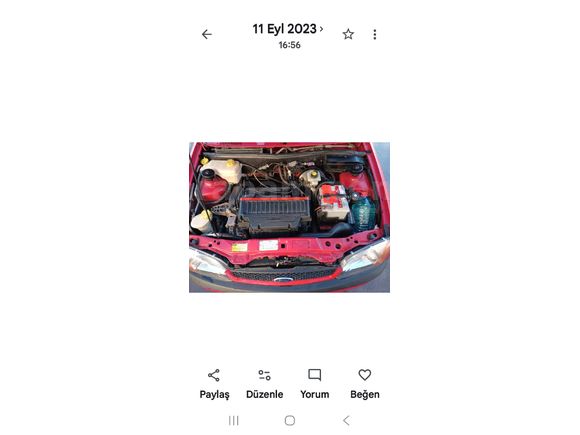 Sahibinden Ford Fiesta 1.25 Fun 2001 Model  280 km Kırmızı