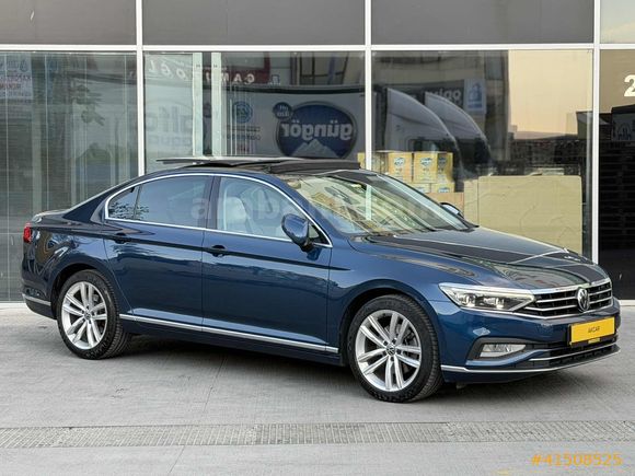 AK-CAR'dan 2021 PASSAT ELEGANCE-CAM TAVAN-G.GÖRÜŞ-ÇİFT NAVİ