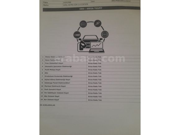Sahibinden Opel Astra 1.6 Edition 2015 Model