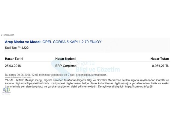 2016 OPEL CORSA 1.2 ENJOY CCL A.Ş'DEN