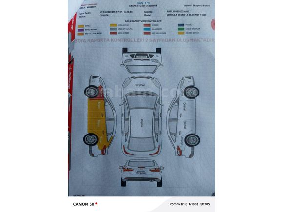 Sahibinden Tek Değişenli Corolla