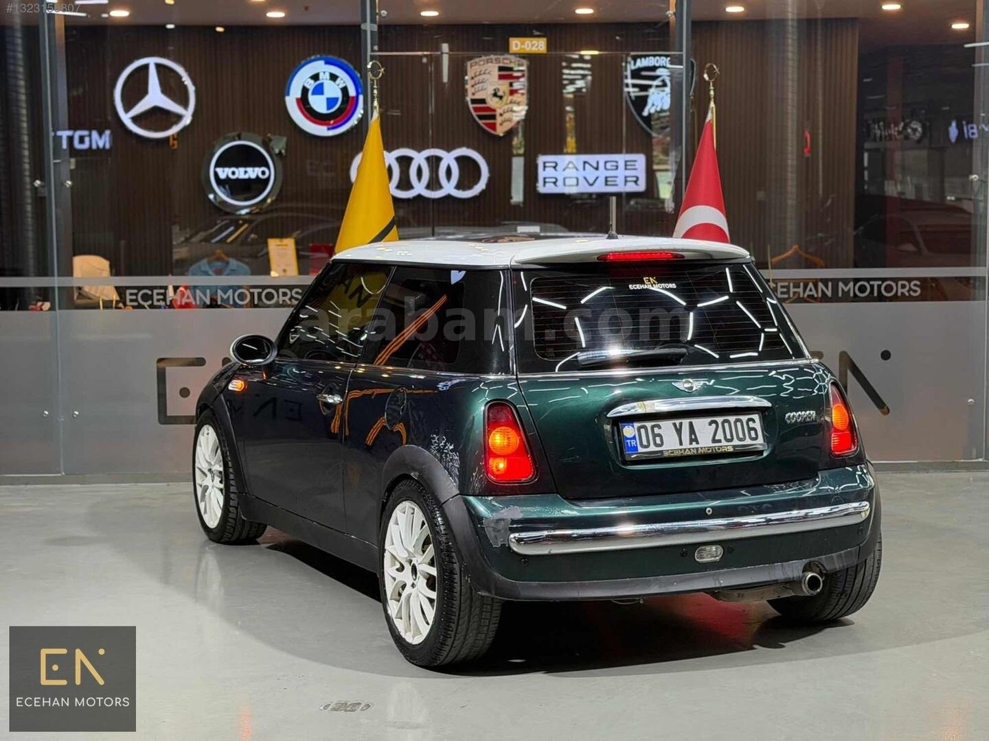 Galeriden Mini Cooper 1.6 Türkiye Paketi 2003 Model İstanbul 285.000 km Yeşil 3