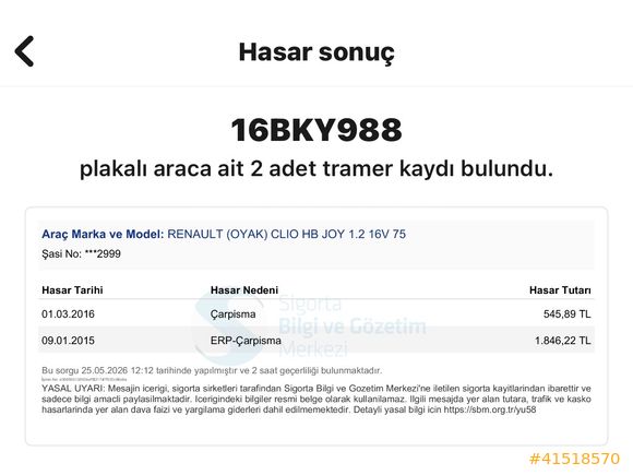 ÖZ BARIŞ | 2014 CLİO 1.2 JOY | İCON DÖNÜŞÜM | KAMERA | ÇELİK JNT