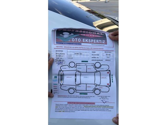 BAYANDAN TEMİZ MEGANE İCON  1.5 2018 Model 
