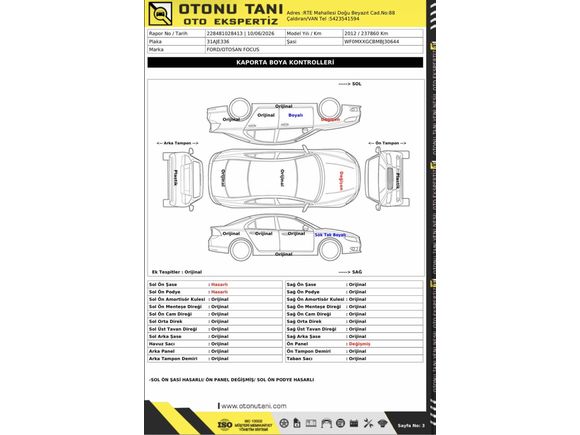 Titanium 2012 Model düşük KM 