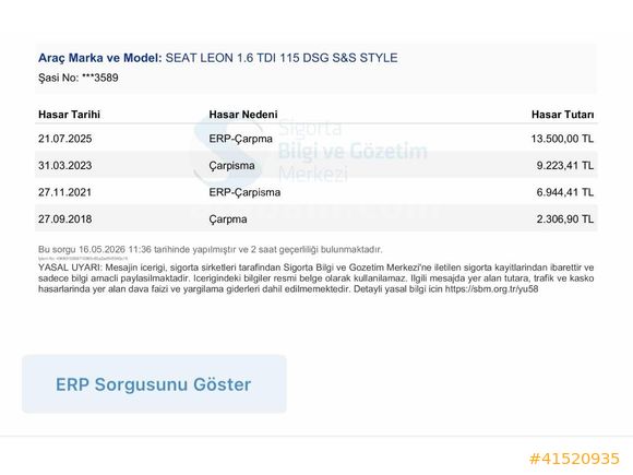 2018 LEON 1.6 TDI DSG HATASIZ SERVİS BAKIMLI