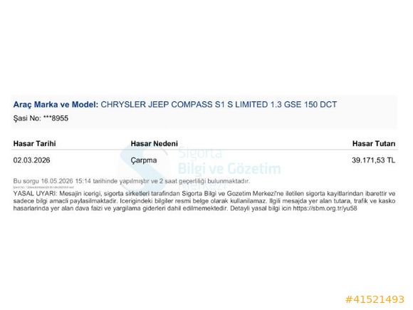 Koyuncu Premium 2022 JEEP COMPASS 1.3GSE LİMİTED 4X2 DCT