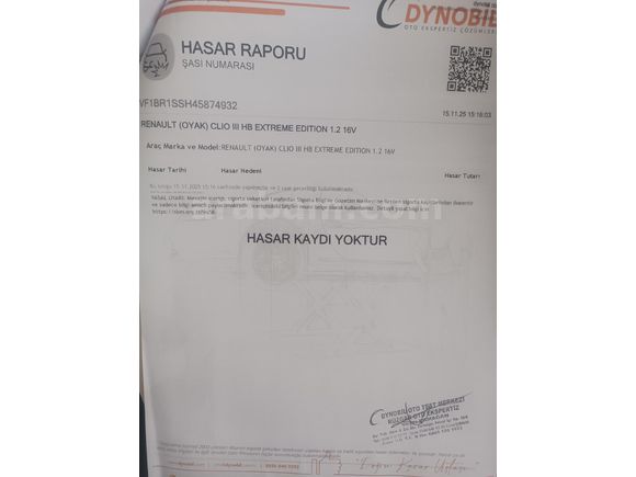 Sahibinden Renault Clio 1.2 Extreme 2011 Model  202.000 km Siyah