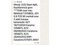2020 RENAULT CLİO SYMBOL 0.9 TCE JOY