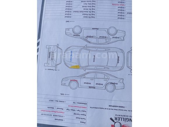 Sahibinden Ford Focus 1.6 Ti-VCT Trend X 2017 Model