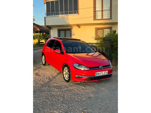 Sahibinden Volkswagen Golf 1.6 TDi BlueMotion Highline 2018 Model  81.000 km Kırmızı