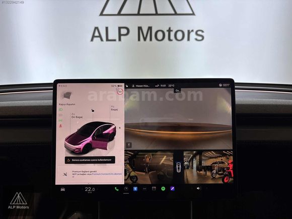 2025 TESLA MODEL Y JUNİPER PREMİUM RWD+360 KAMERA