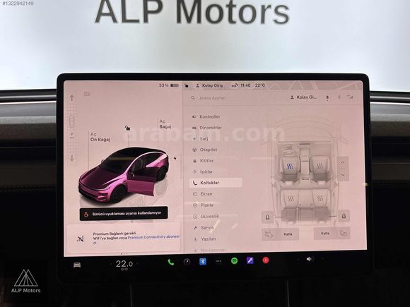 2025 TESLA MODEL Y JUNİPER PREMİUM RWD+360 KAMERA