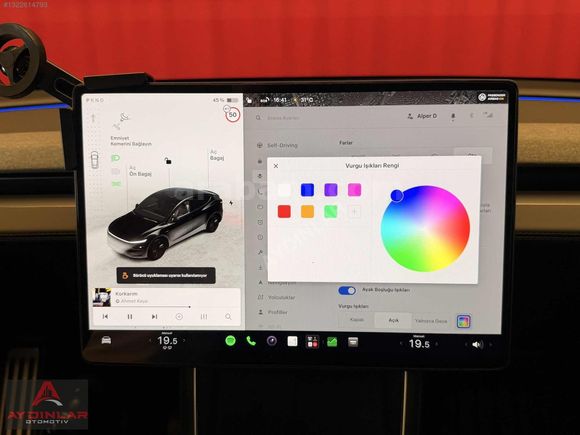 HATASIZ TESLA YENİ KASA ÖN ARKA FULL LED CAM TAVAN PERDE 16.000