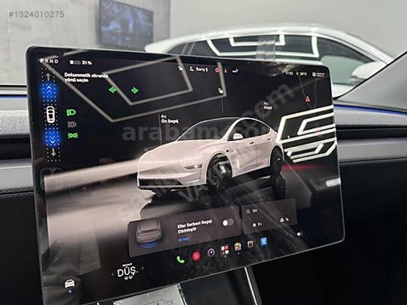 2025 TESLA RWD 6.001KM BEYAZ JUNİPER/CAM TAVAN/ARKA EKRAN/OTOPLT