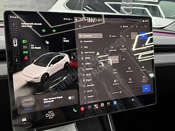 2025 TESLA RWD 6.001KM BEYAZ JUNİPER/CAM TAVAN/ARKA EKRAN/OTOPLT