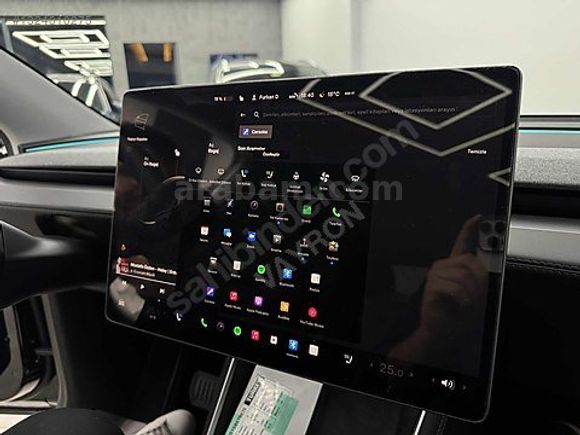 2025 TESLA RWD 6.001KM BEYAZ JUNİPER/CAM TAVAN/ARKA EKRAN/OTOPLT