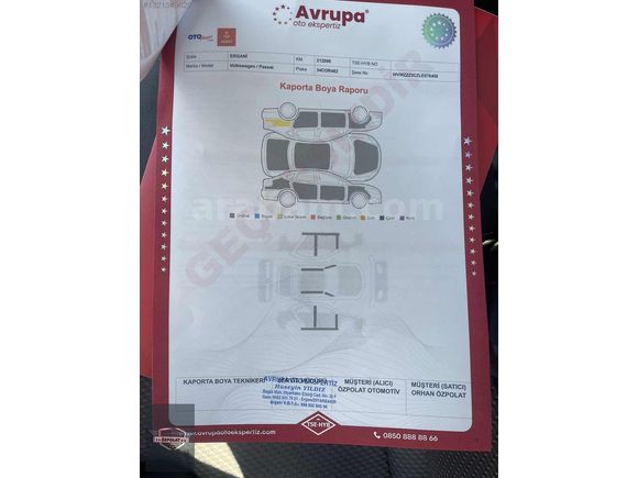 2019 PASSAT 1.6 TDI BLUEMOTİON İMPRESSİON 215KM HATASIZ BOYASIZ