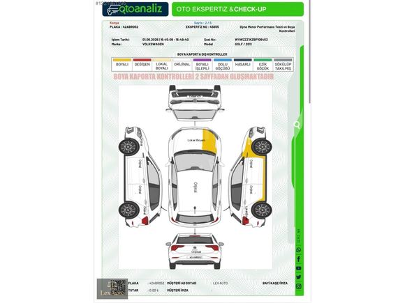 "LEX AUTO" 2011 VW GOLF HIGHLINE YETKİLİ SERVİS BAKMLI 162BİN KM