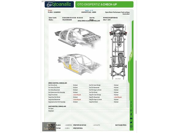 "LEX AUTO" 2011 VW GOLF HIGHLINE YETKİLİ SERVİS BAKMLI 162BİN KM