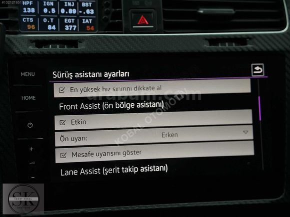 ÖZEL SİPARİŞ TÜRKİYE'DE TEK GOLF 1.4 TSİ ORJ 7.5 İS20 SETUP