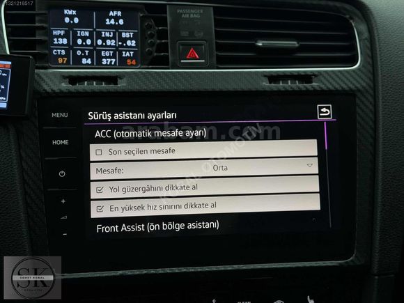 ÖZEL SİPARİŞ TÜRKİYE'DE TEK GOLF 1.4 TSİ ORJ 7.5 İS20 SETUP
