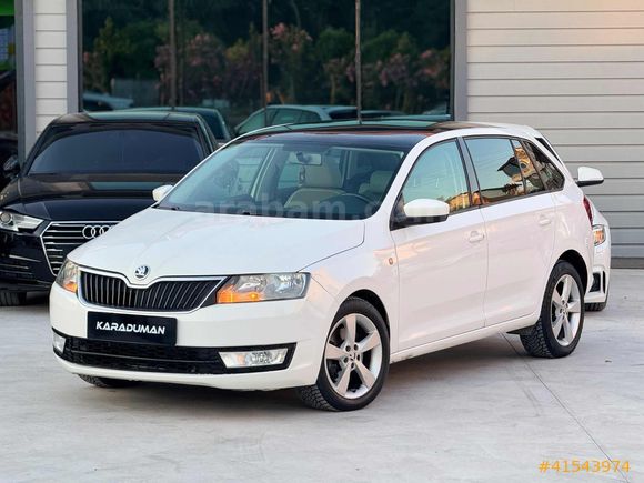 2015 CAM TAVAN*SKODA RAPİD*1.6 DİZEL OTOMATİK* ELEGANCE*TAM DOLU