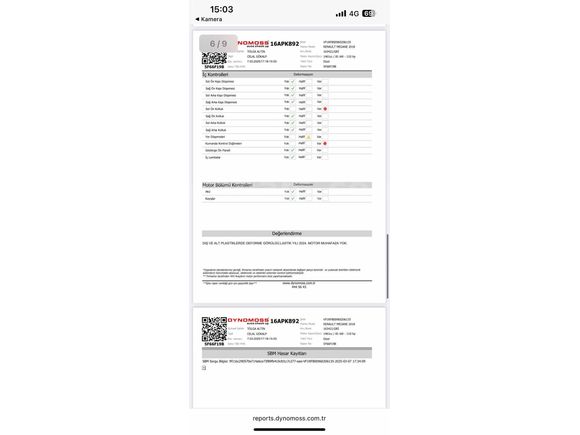 Sahibinden Renault Megane 1.5 dCi Touch 2018 Model  230
km Gri