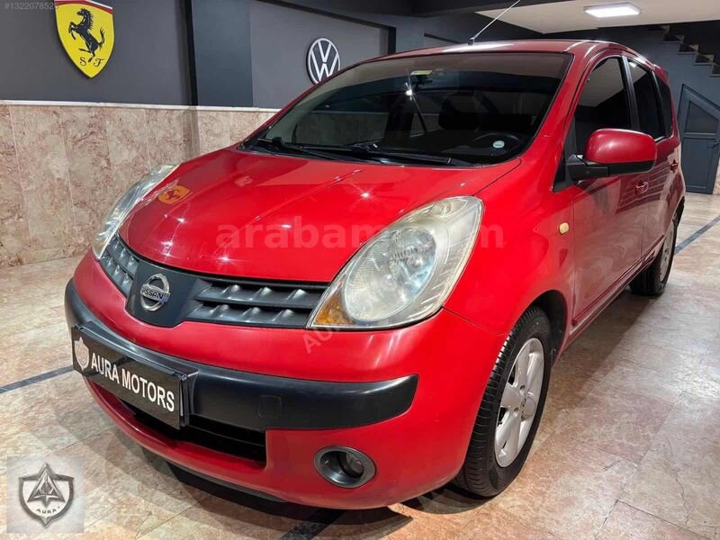 Galeriden Nissan Note 1.6 Tekna 2007 Model Bursa 229.100 km Kırmızı