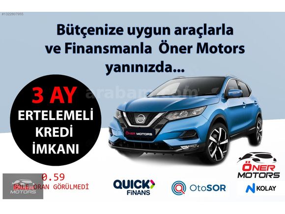 ÖNER MOTORS'DAN 250 BİN PEŞİN 2017 NİSSAN JUKE SKYPACK