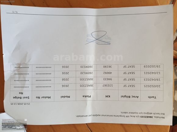 OTOMATİK VİTES SANRUF LU 150 BIN KM DE SEAT LEON 1.2 TSİ STLYE