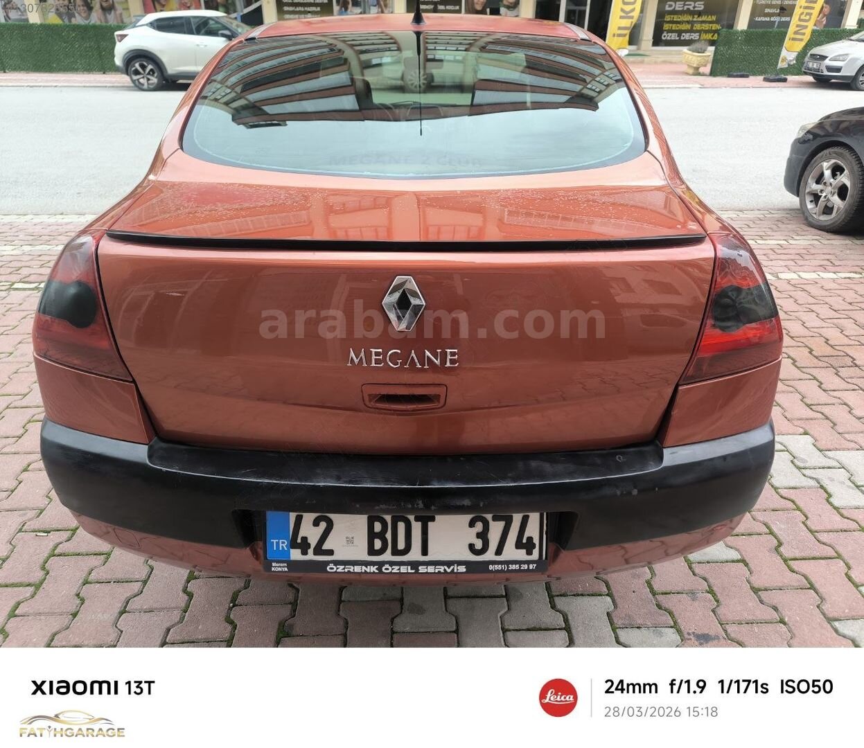 Galeriden Renault Megane 1.5 dCi Dynamique 2005 Model Konya 305.000 km Kırmızı 5