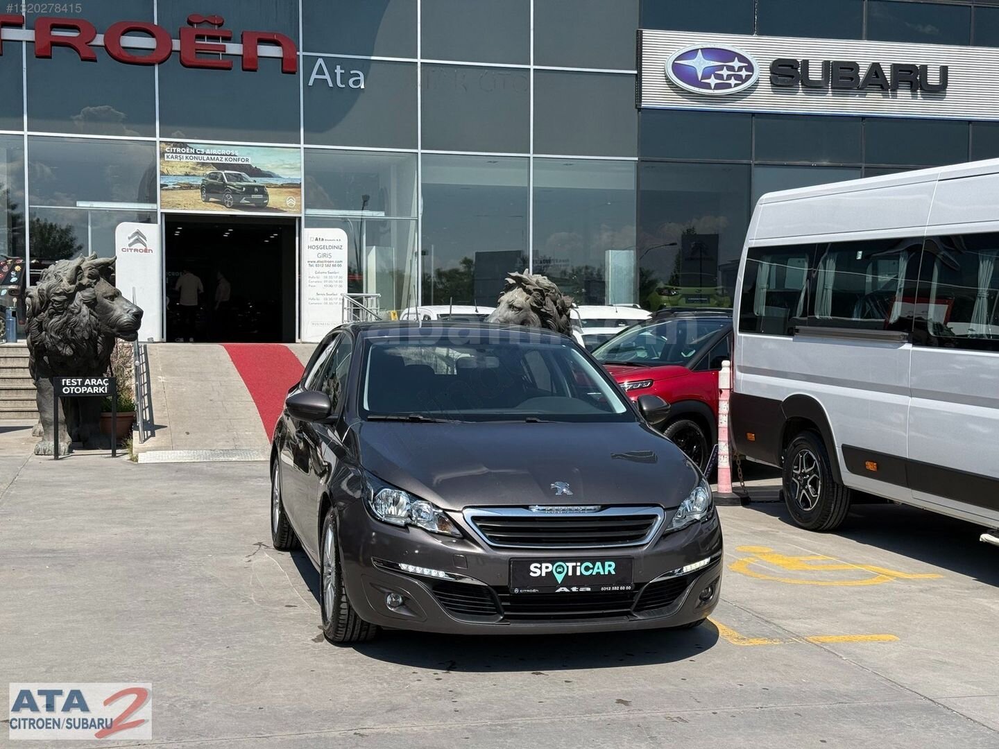 Galeriden Peugeot 308 1.2 PureTech Active 2014 Model Ankara 169.420 km Füme 2