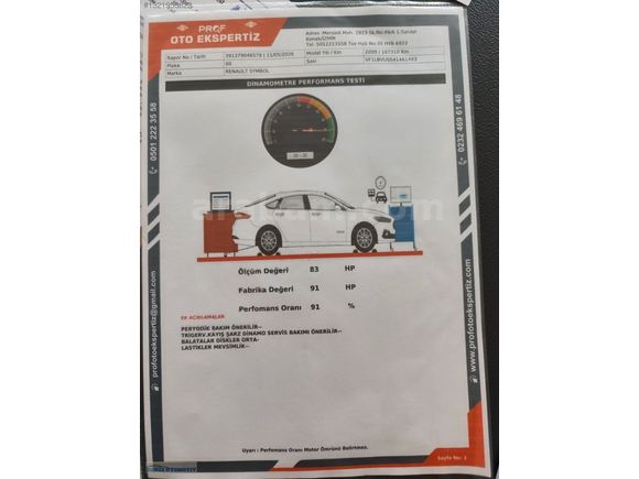 İLK EL 2009 MODEL 1.2 16 V EKSPRESSİON FULL 167 BİN KM DE ORJİNL