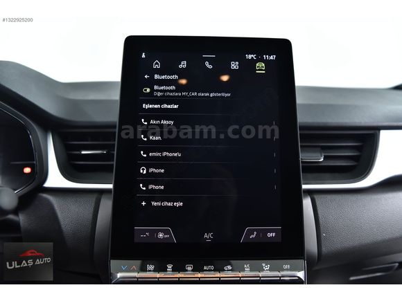 ULAŞ AUTO'DAN 2024 RENAULT CAPTUR 1.3 TCE 160 HP EVOLUTİON